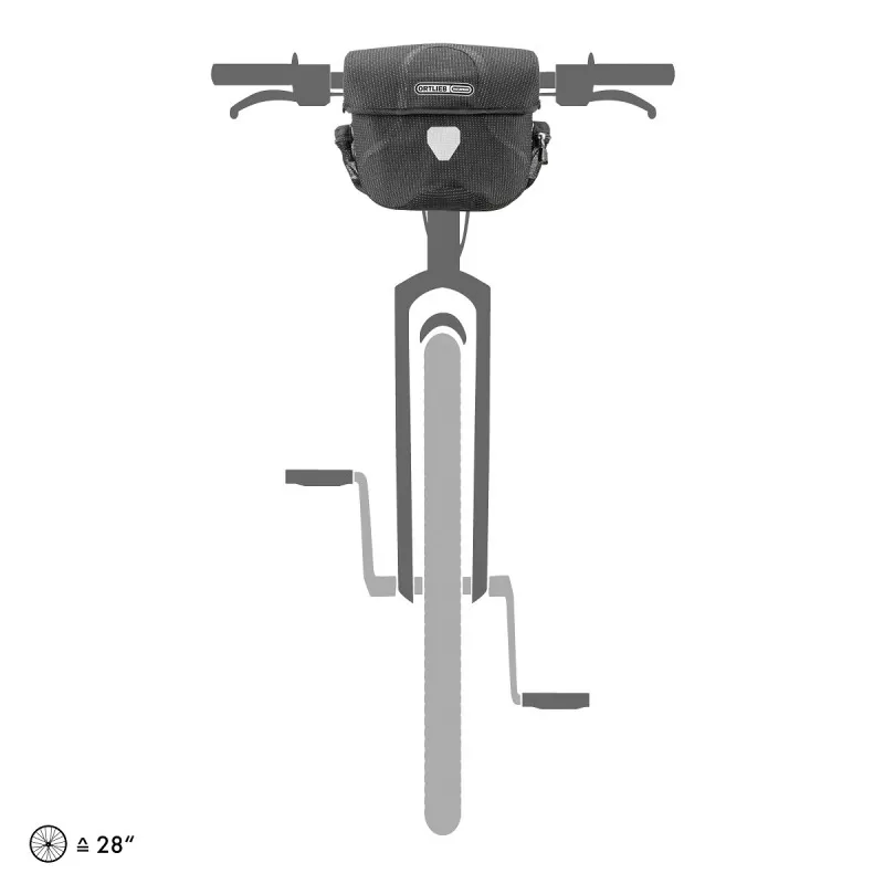 Ortlieb Ultimate 6 High Visibility Handlebar Bag 7L in Black-4